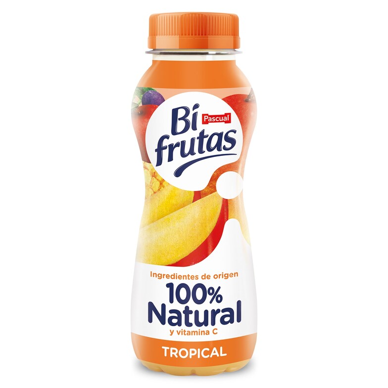 Dia Bebida de zumo con leche tropical natural Pascual Bifrutas botella 240 ml