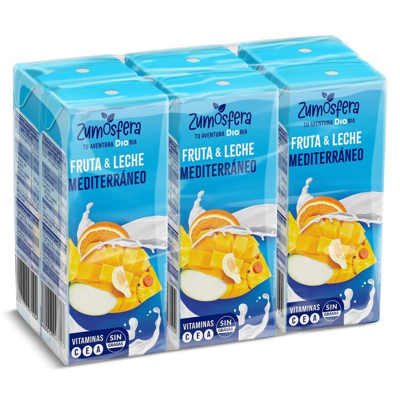 Dia Bebida de zumo de frutas con leche mediterráneo Zumosfera de Dia brik 6 x 200 ml