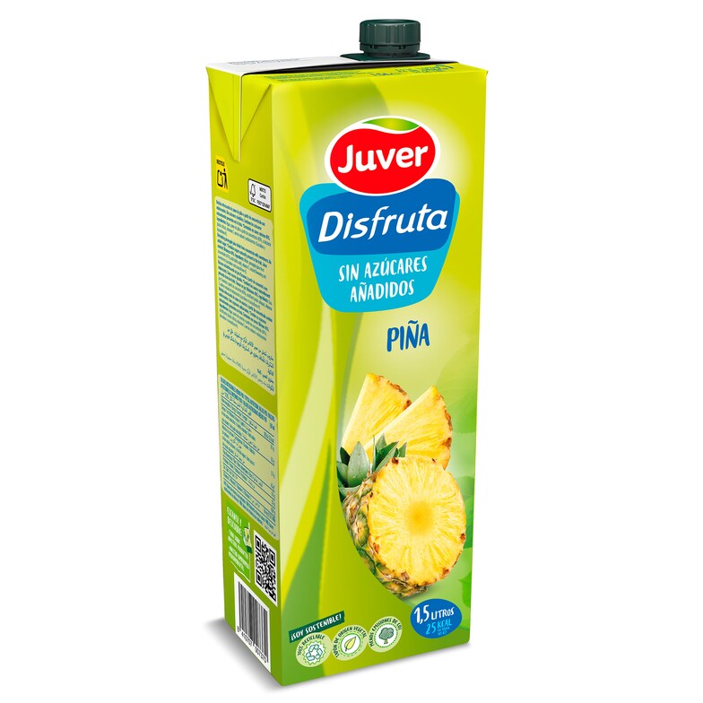 Dia Bebida de zumo de piña sin azúcares añadidos Juver Disfruta brik 1.5 l
