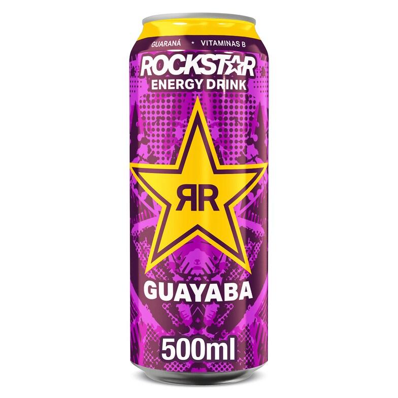 Dia Bebida Energética Sabor Guayaba Rockstar Lata 500 Ml