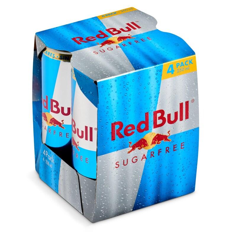 Dia Bebida energética sin azúcar Red bull lata 4 x 250 ml
