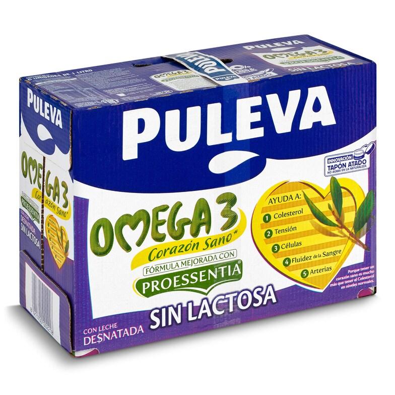 Dia Bebida láctea omega 3 sin lactosa Puleva pack 6 x 1 l