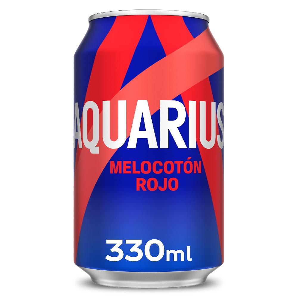 Dia Bebida refrescante de melocotón rojo Aquarius lata 330 ml
