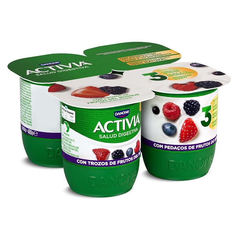 Dia Bífidus con frutos del bosque Activia pack 4 x 120 g