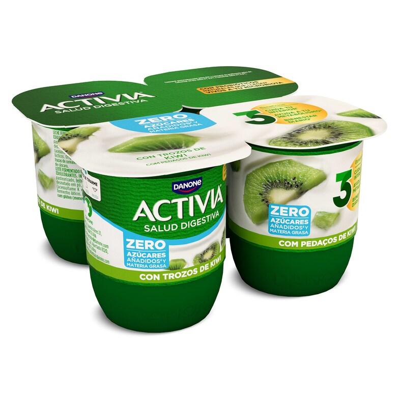 Dia Bífidus desnatado con kiwi Activia pack 4 x 120 g