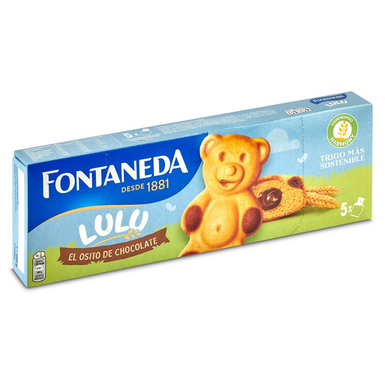 Dia Bizcocho ositos lulú rellenos de chocolate Fontaneda caja 150 g