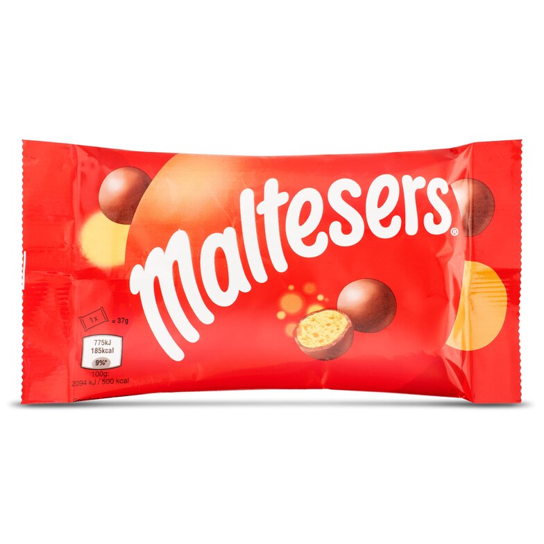 Dia Bolitas de chocolate rellenas de leche malteada Maltesers bolsa 37 g