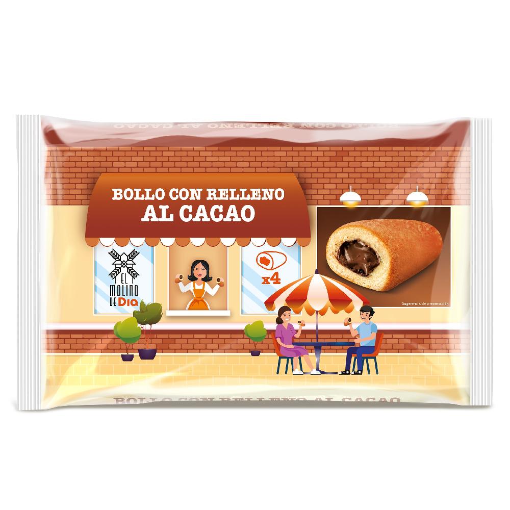 Dia Bollo relleno con crema de cacao El molino de Dia bolsa 240 g