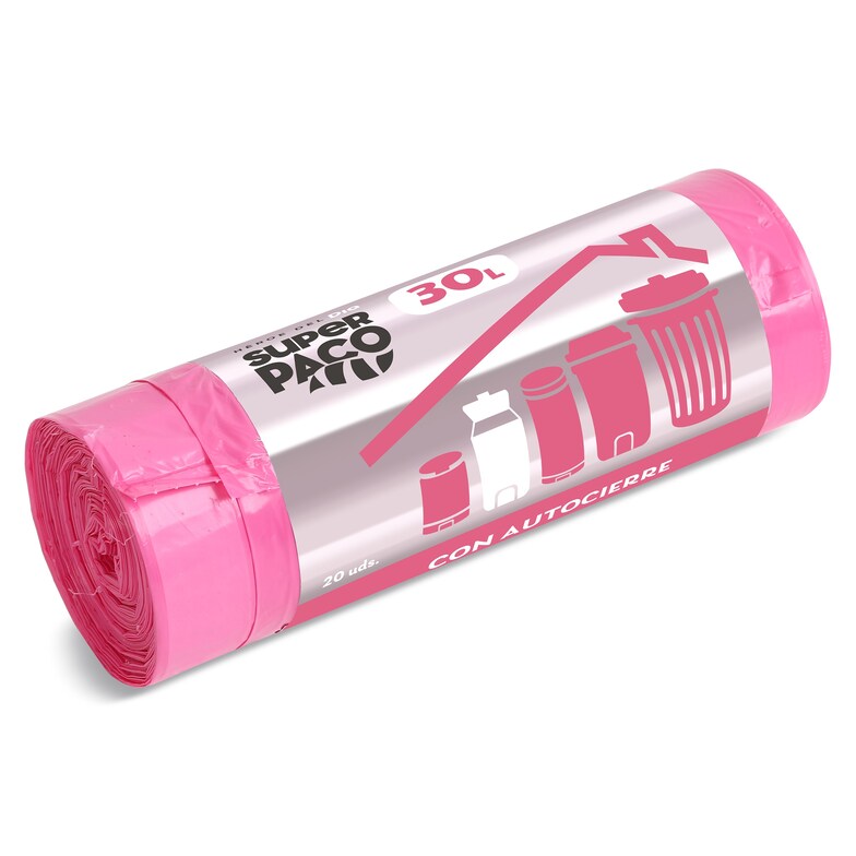 Dia Bolsa De Basura Con Autocierre Perfumada 30 Lt Super Paco De Dia 20 Unidades