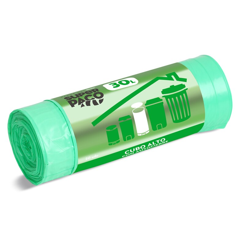 Dia Bolsa De Basura Con Autocierre Perfumada Cubo Alto 30 Lt Super Paco De Dia 20 Unidades