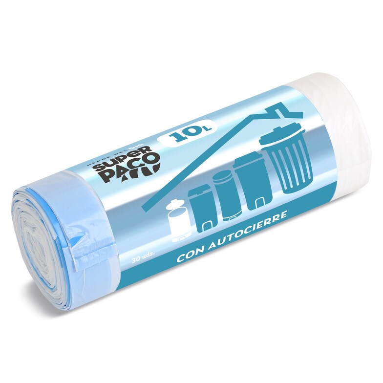 Dia Bolsas de basura autocierre 10 lt Super Paco de Dia 30 unidades