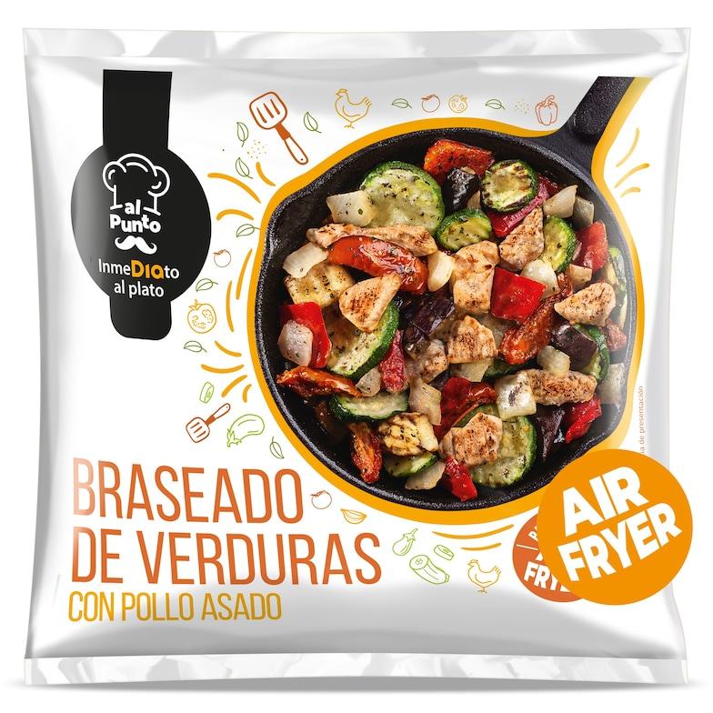 Dia Braseado de verduras con pollo asado Al Punto Dia bolsa 400 g