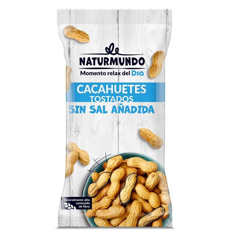 Dia Cacahuetes con cáscara tostados sin sal añadida Naturmundo de Dia bolsa 250 g