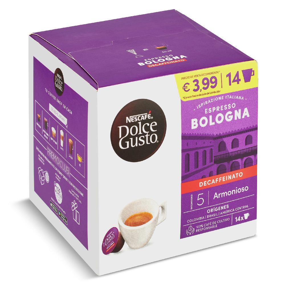 Dia Café descafeinado en cápsulas Bologna Nescafé Dolce Gusto caja 14 unidades