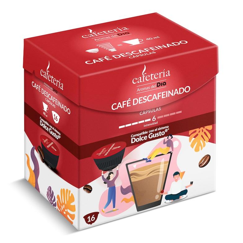 Dia Café en cápsulas descafeinado Cafetería de Dia caja 16 unidades