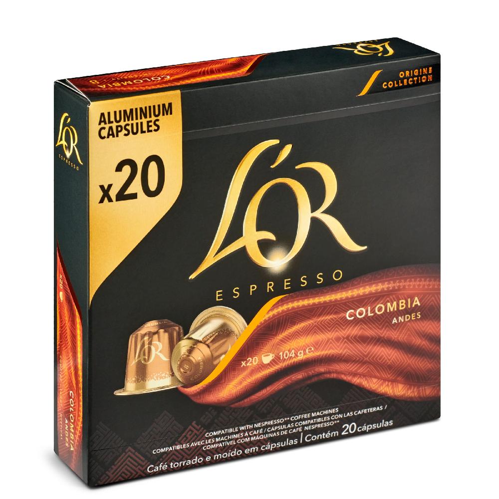 Dia Café En Cápsulas Espresso Colombia L'Or Caja 20 Unidades