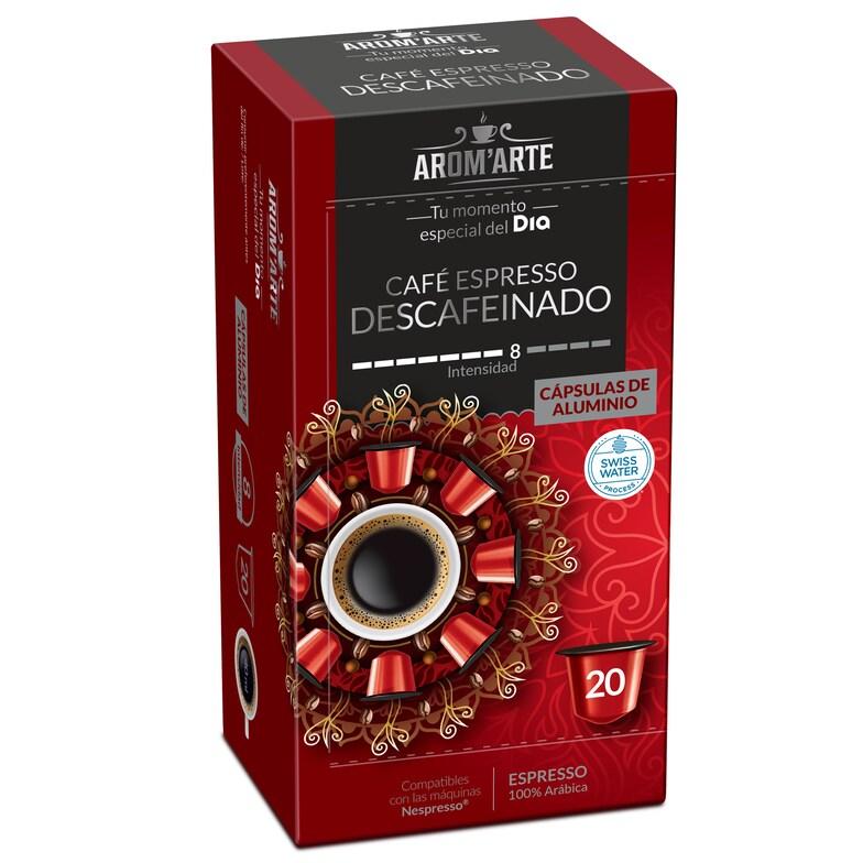 Dia Café En Cápsulas Espresso Descafeinado Arom'arte De Dia Caja 20 Unidades