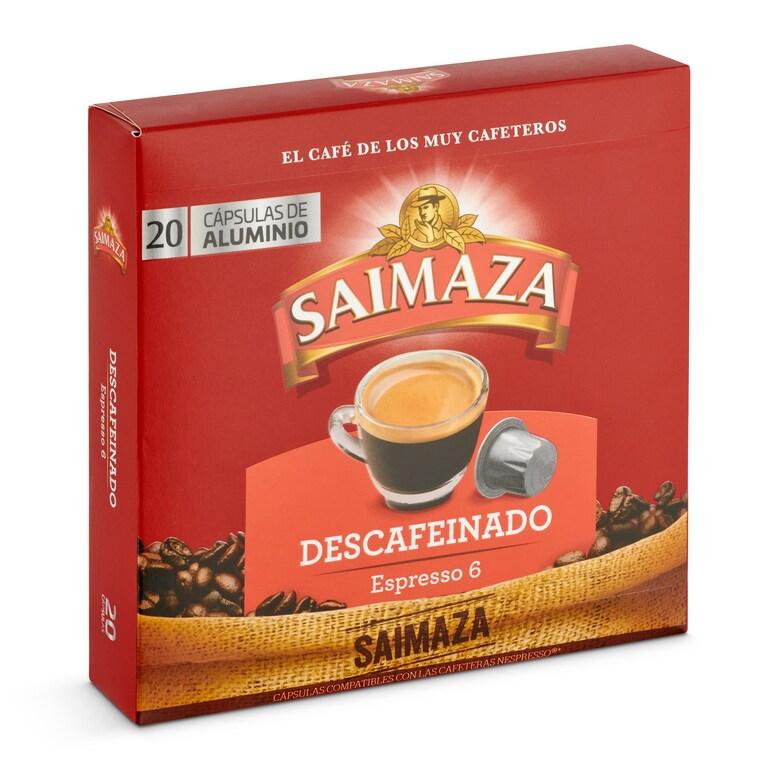 Dia Café en cápsulas espresso descafeinado Saimaza caja 20 unidades