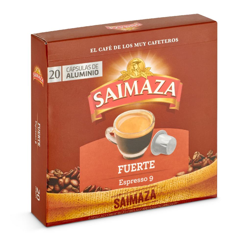 Dia Café en cápsulas espresso fuerte Saimaza caja 20 unidades