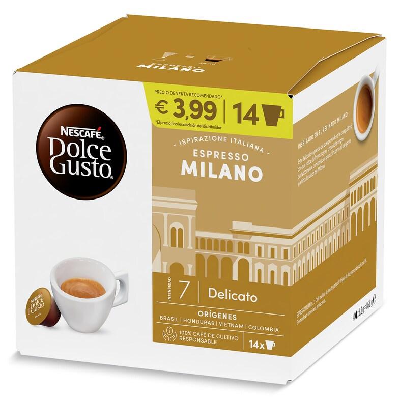 Dia Café en cápsulas espresso milano Nescafé Dolce Gusto caja 14 unidades