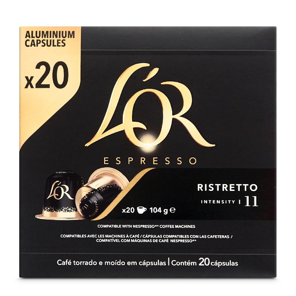 Dia Café en cápsulas espresso ristretto L'Or caja 20 unidades