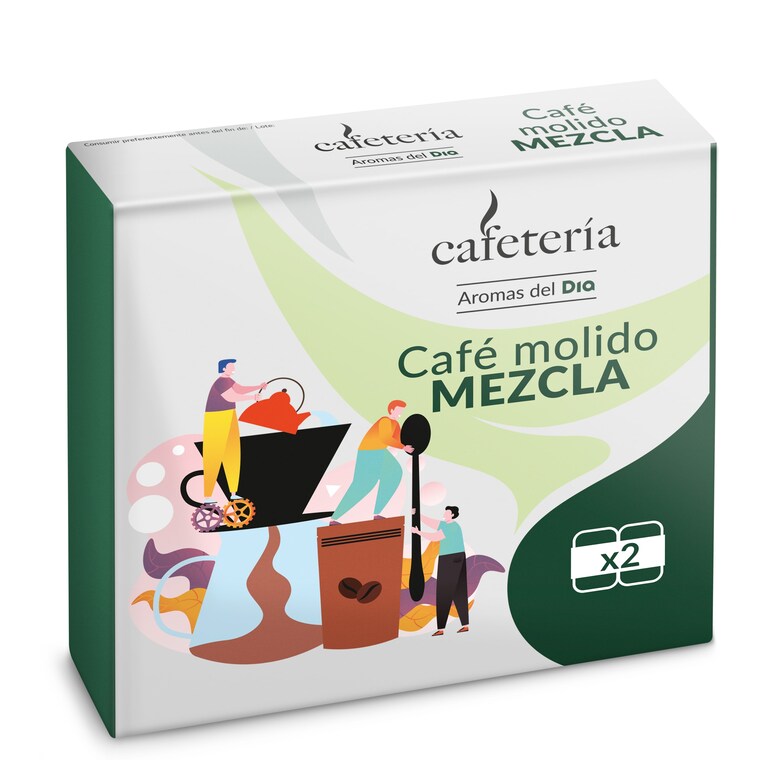 Dia Café Molido Mezcla Cafetería De Dia Bolsa 2 X 250 G