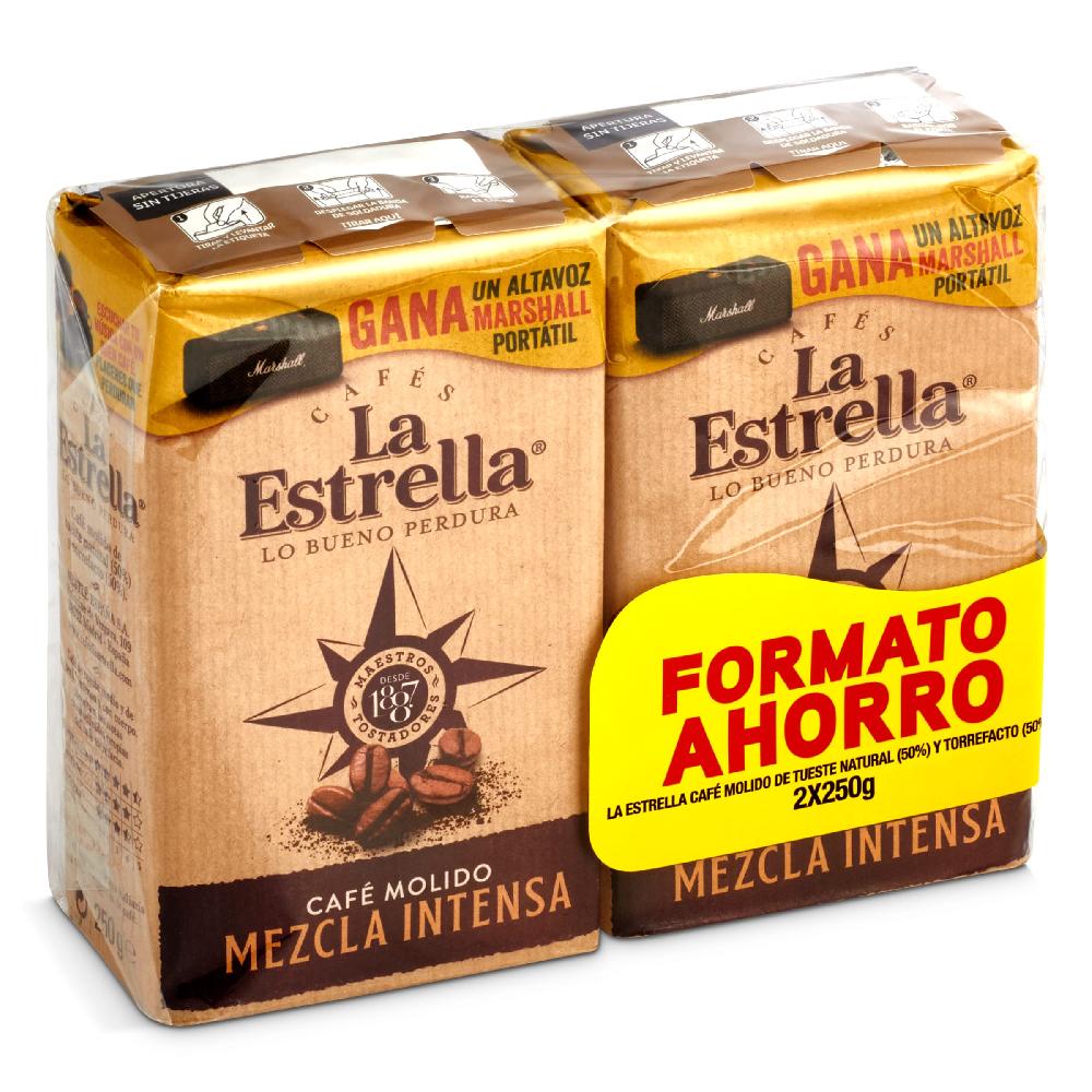 Dia Café molido mezcla intensa La estrella bolsa 2 x 250 g