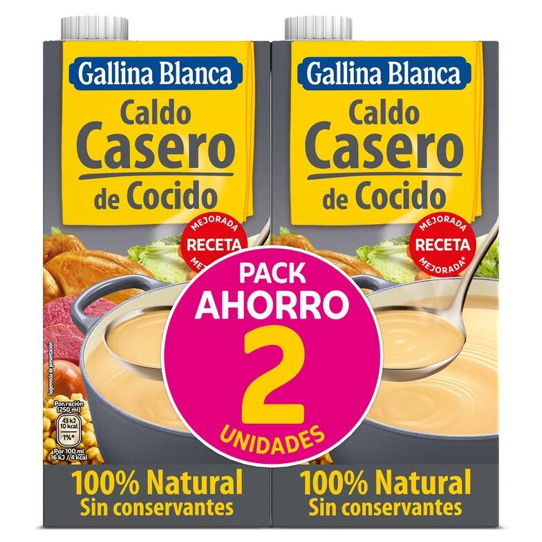 Dia Caldo De Cocido 100% Natural Gallina Blanca Brik 2 X 1 L