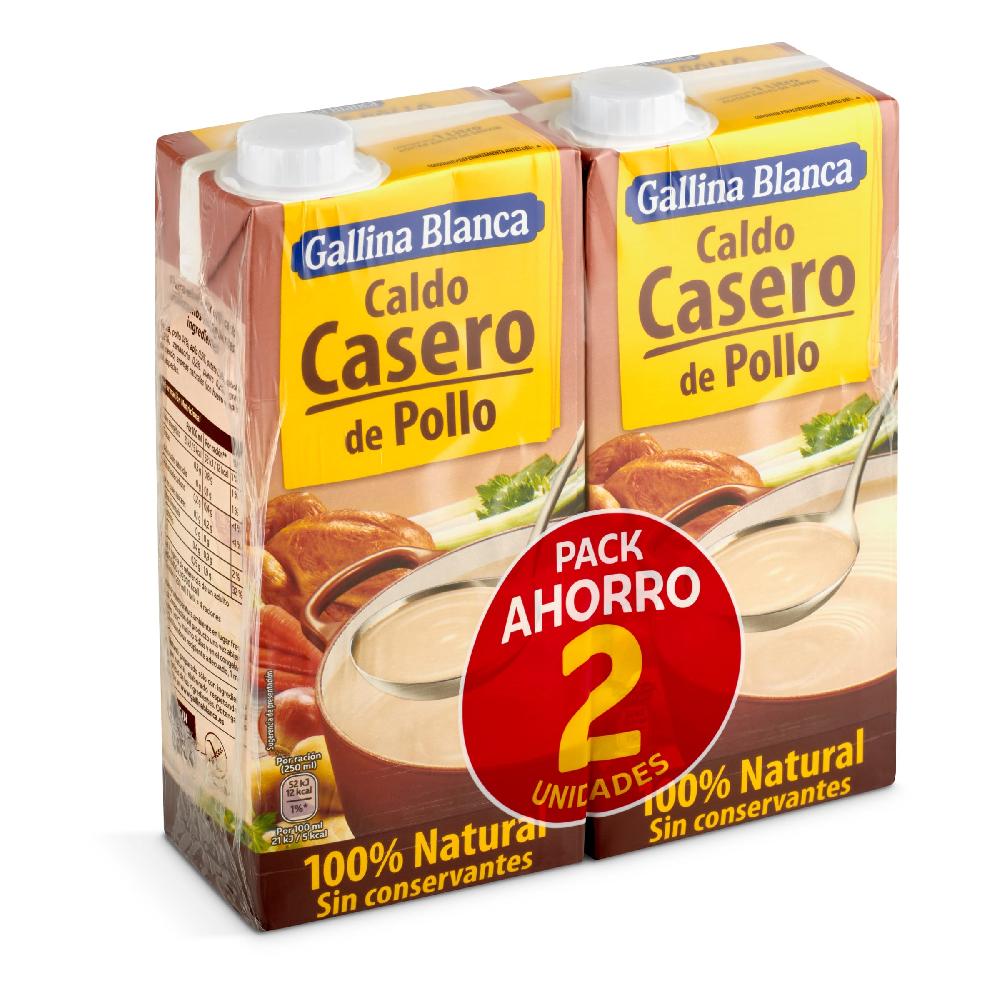 Dia Caldo De Pollo 100% Natural Gallina Blanca Brik 2 X 1 L