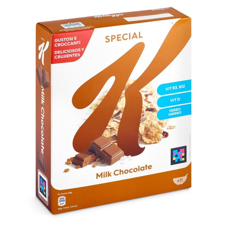 Dia Cereales copos de trigo integral y arroz con virutas de chocolate con leche Kellogg's Special K caja 335 g