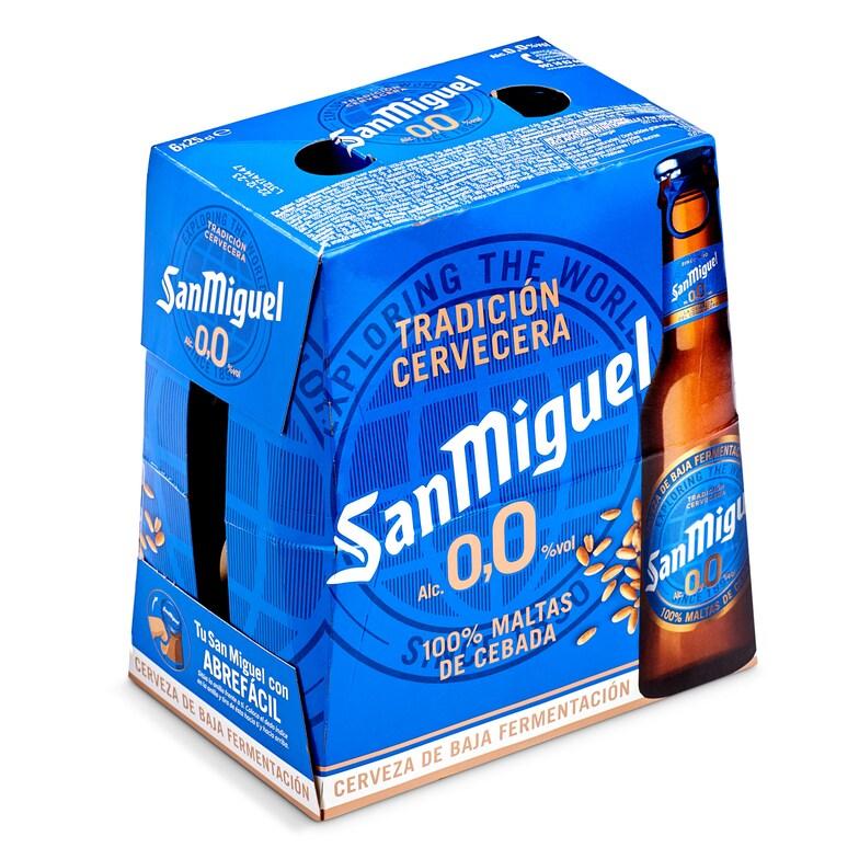 Dia Cerveza 0 0% alcohol San Miguel botella 6 x 25 cl