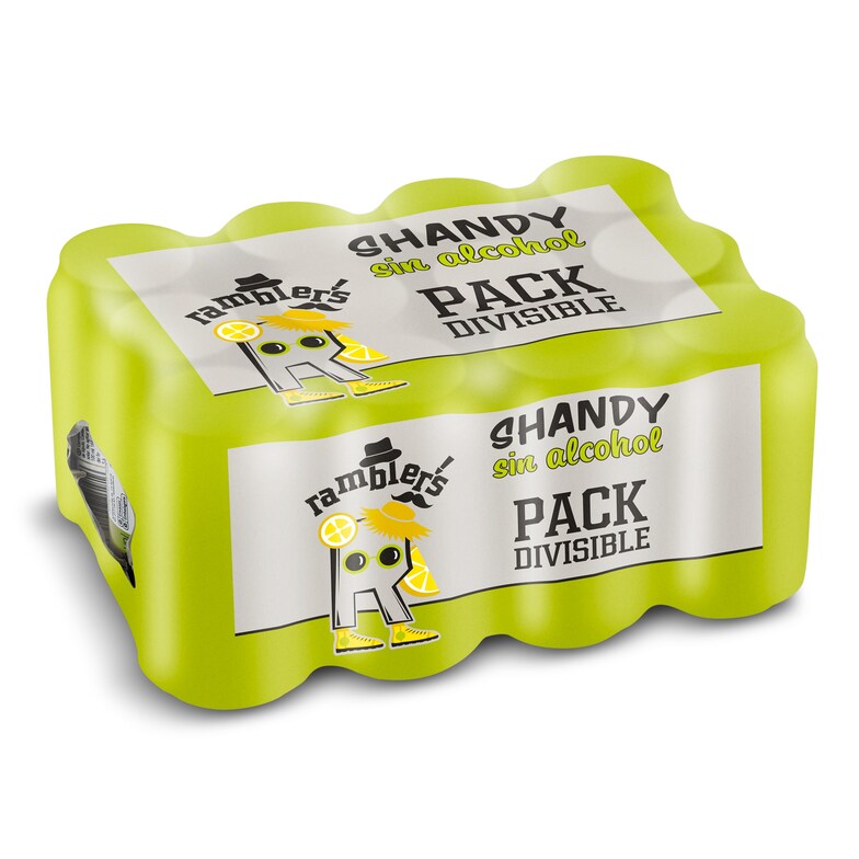 Dia Cerveza sabor limón shandy sin alcohol Ramblers de Dia pack 12 x 33 cl