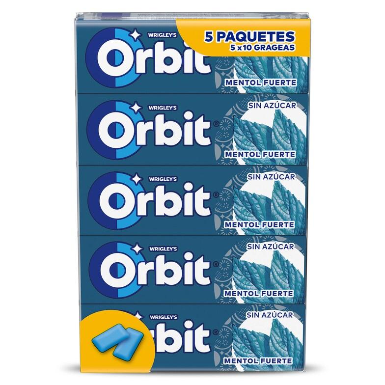 Dia Chicle grageas sabor menta fuerte Orbit bolsa 5 unidades