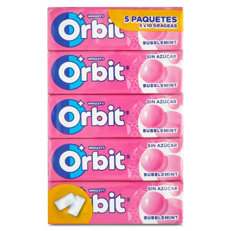 Dia Chicles Sabor Bubblemint Sin Azúcar Orbit Bolsa 5 Unidades