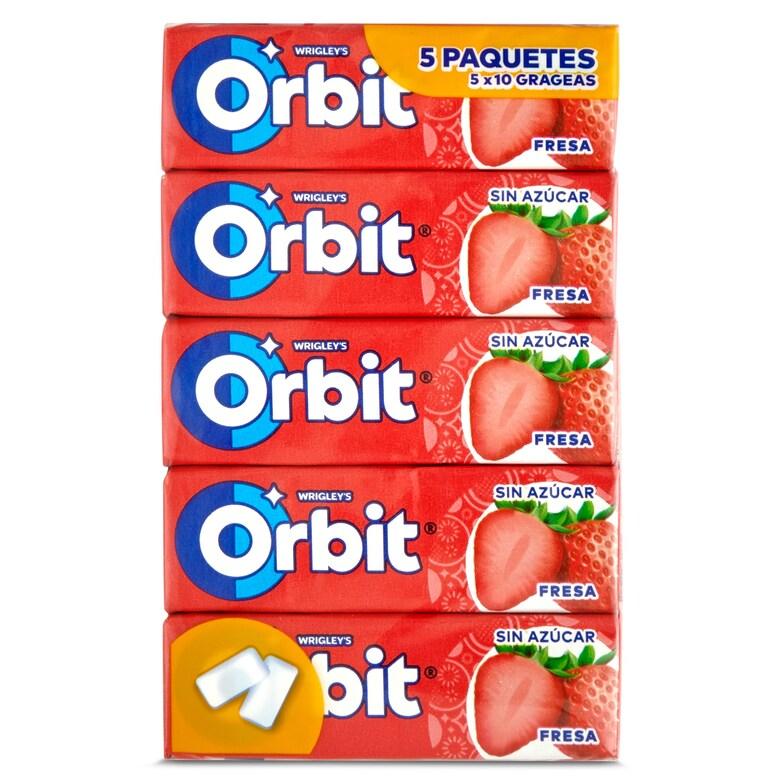 Dia Chicles sabor fresa sin azúcar Orbit bolsa 5 unidades