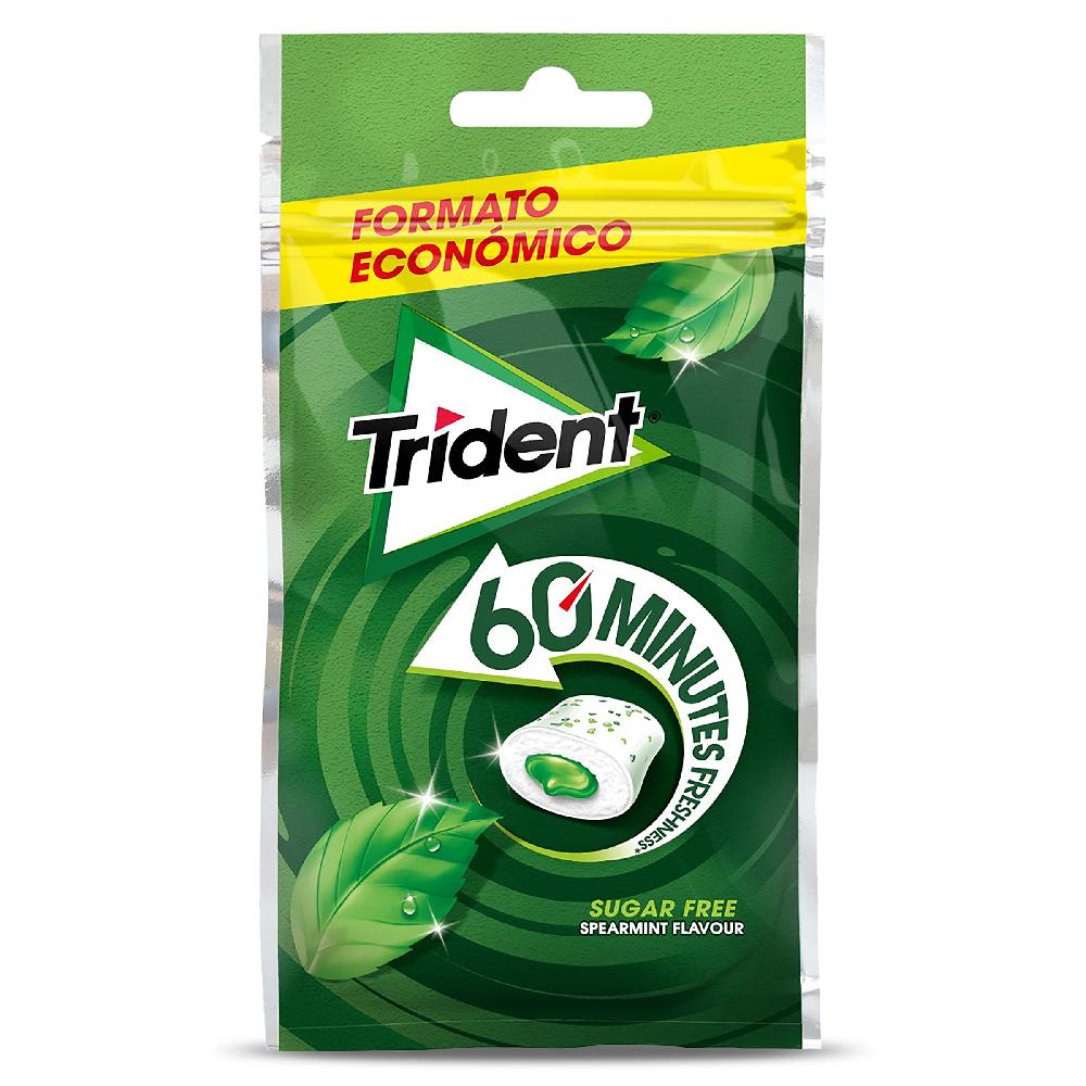 Dia Chicles sabor hierbabuena 60 minutos Trident bolsa 39.6 g