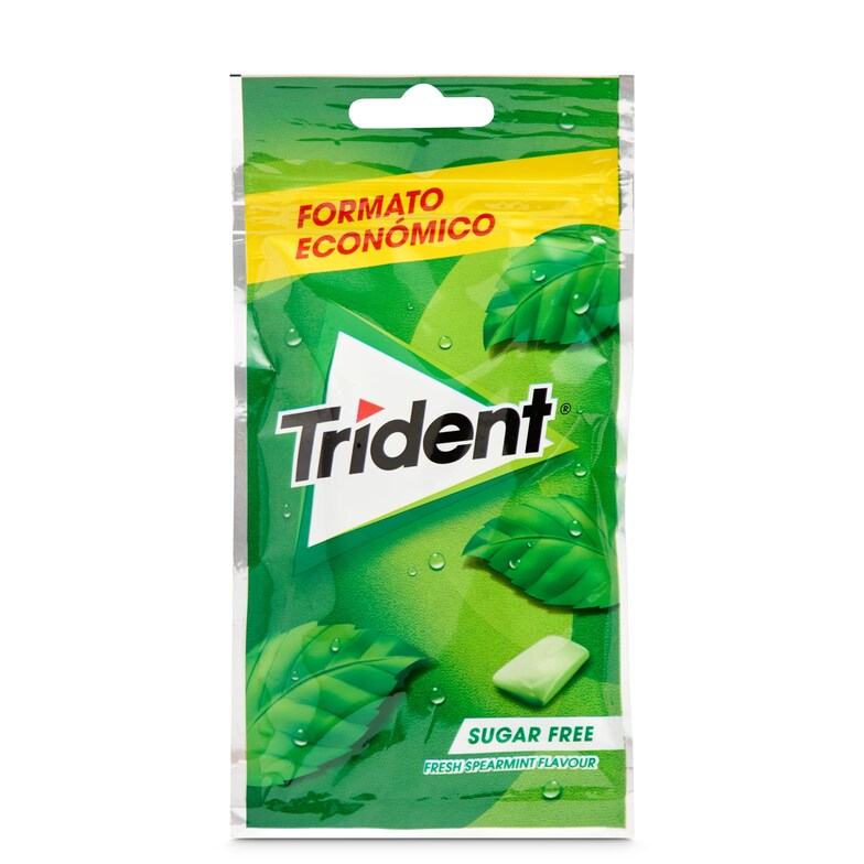 Dia Chicles sabor hierbabuena sin azúcar Trident bolsa 43 g