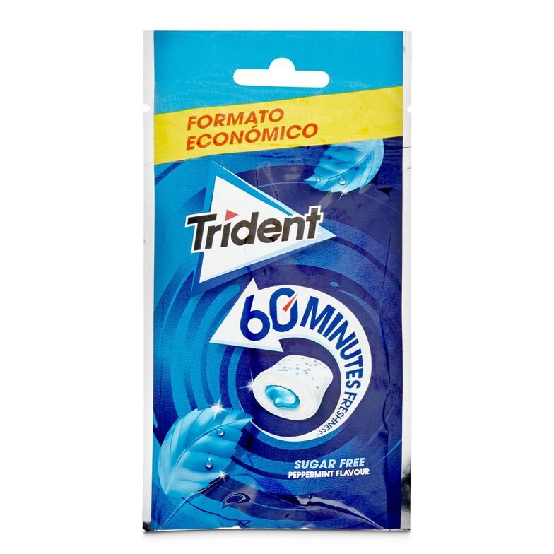 Dia Chicles Sabor Menta 60 Minutos Trident Bolsa 39.6 G