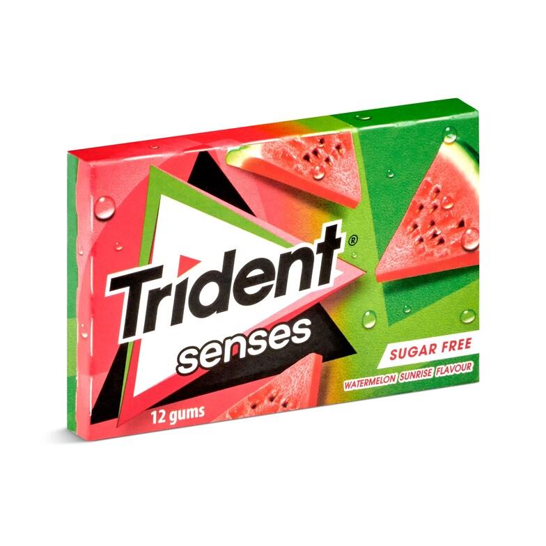 Dia Chicles sabor sandía sin azúcar Trident caja 23 g