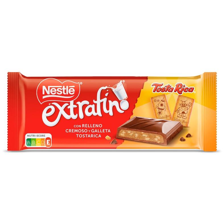 Dia Chocolate con leche con relleno cremoso y trocitos de galleta Tosta Rica Nestlé Extrafino 84 g