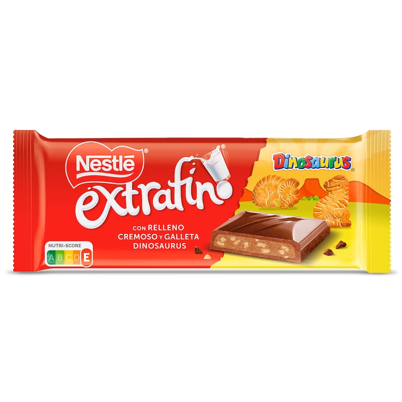Dia Chocolate con leche con relleno cremoso y trocitos de galleta Dinosaurus Nestlé 84 g