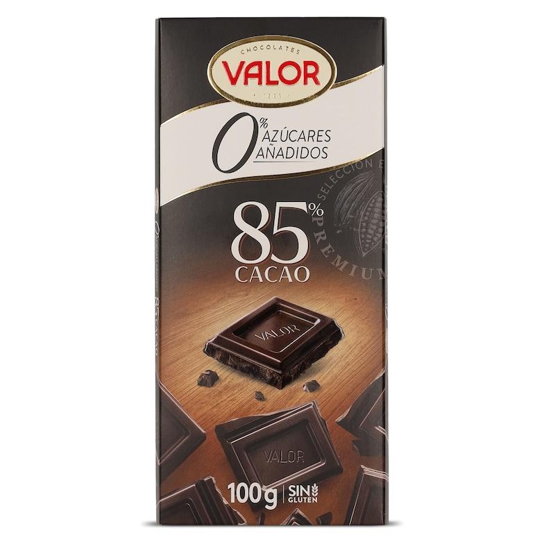 Dia Chocolate negro 85% cacao sin azúcar añadido Valor 100 g