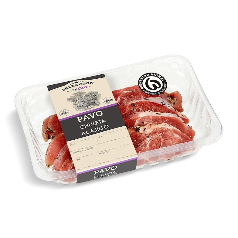 Dia Chuletas de pavo al ajillo Selección de Dia bandeja 600 g aprox