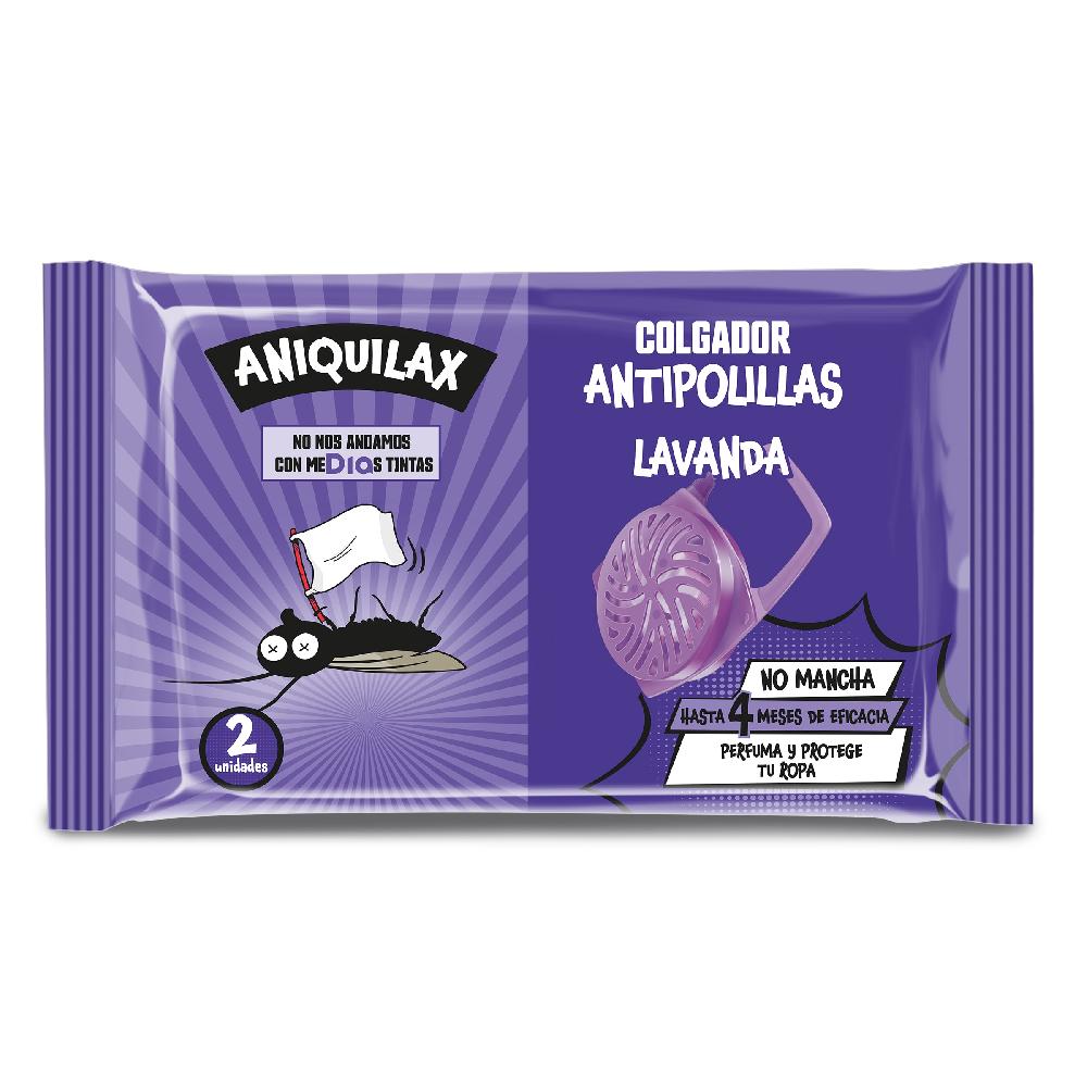 Dia Colgador antipolillas lavanda Aniquilax bolsa 2 unidades