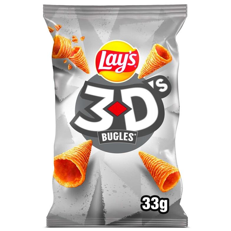 Dia Conos de maíz con sabor a queso y bacon Lay's 3D's bolsa 28 g
