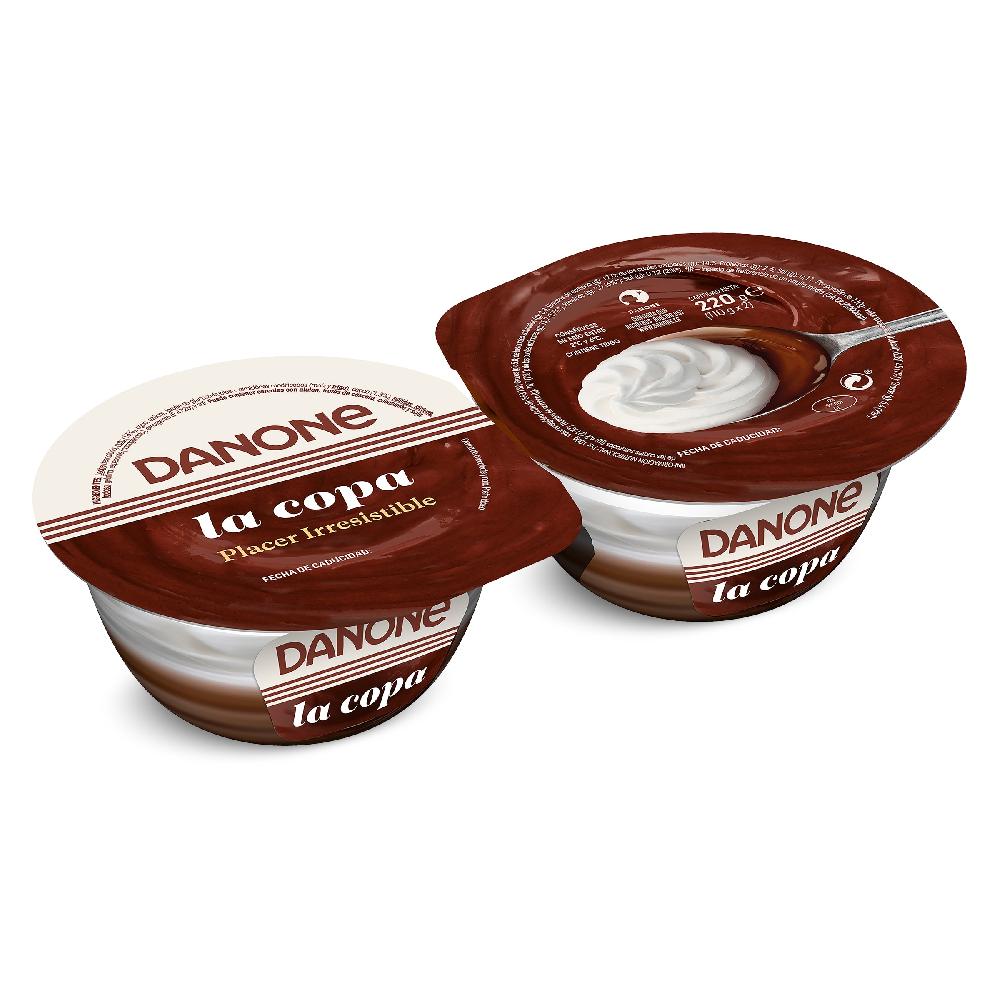Dia Copa de chocolate de nata Danone pack 2 x 110 g