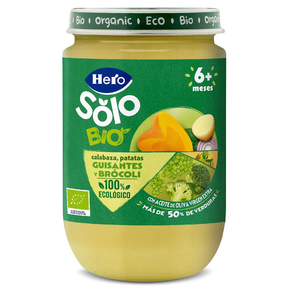 Dia Crema de calabaza y puré de patatas 100% ecológica Hero frasco 190 g
