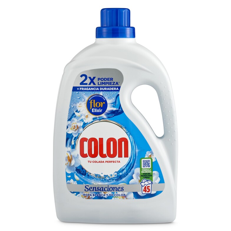 Dia Detergente máquina líquido gel sensaciones Colon garrafa 45 lavados