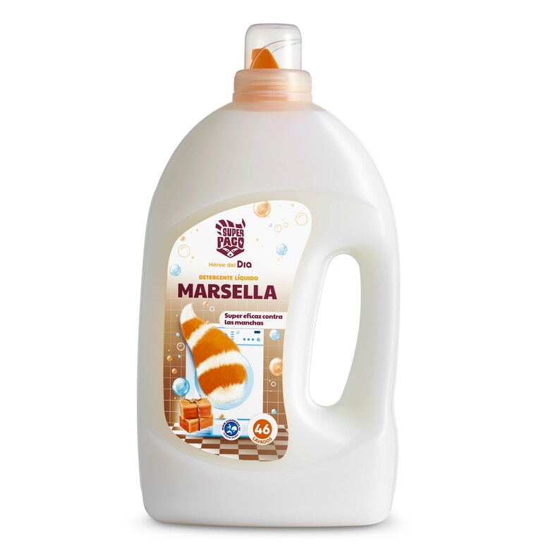 Dia Detergente Máquina Líquido Marsella Super Paco De Dia Garrafa 46 Lavados