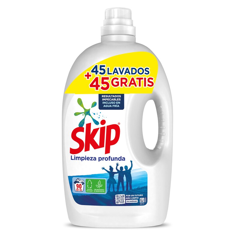 Dia Detergente Máquina Líquido Skip Botella 90 Lavados